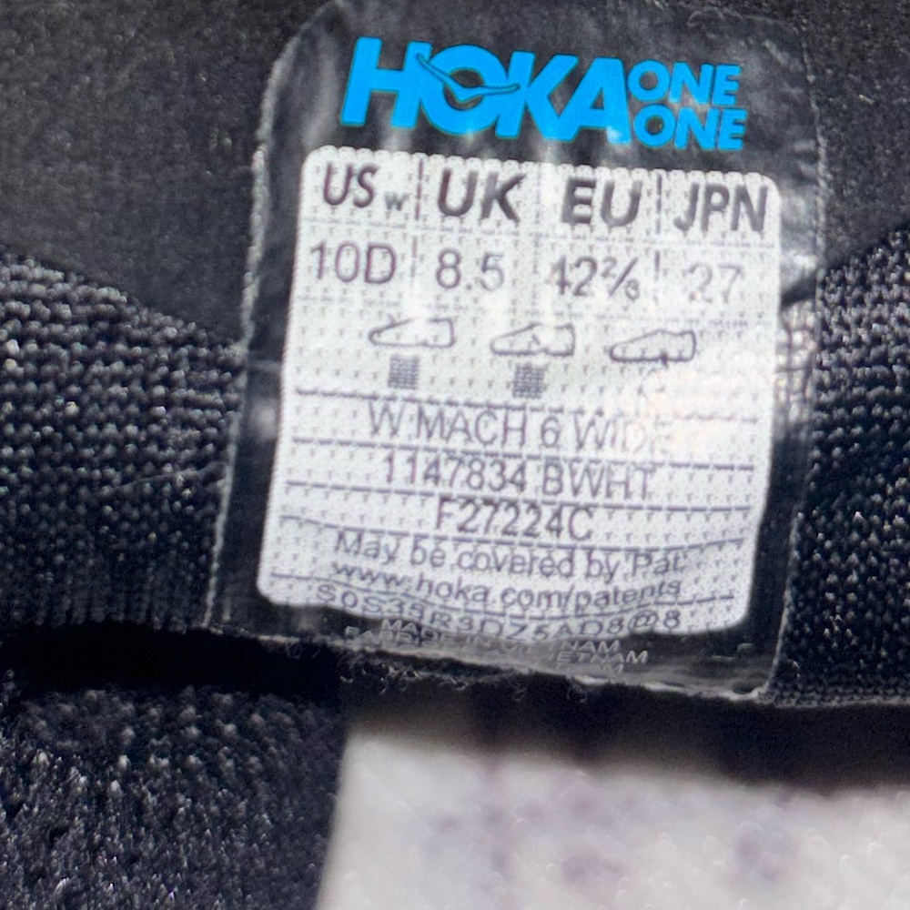 HOKA Mach 6 road-running shoe WOMENS 10D Wide - Picture 12 of 12